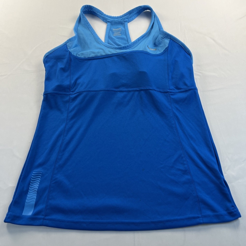 Reebok Women's Blue Active Top Large (16-18) Mash Neck Line Tennis‎ Pickleball